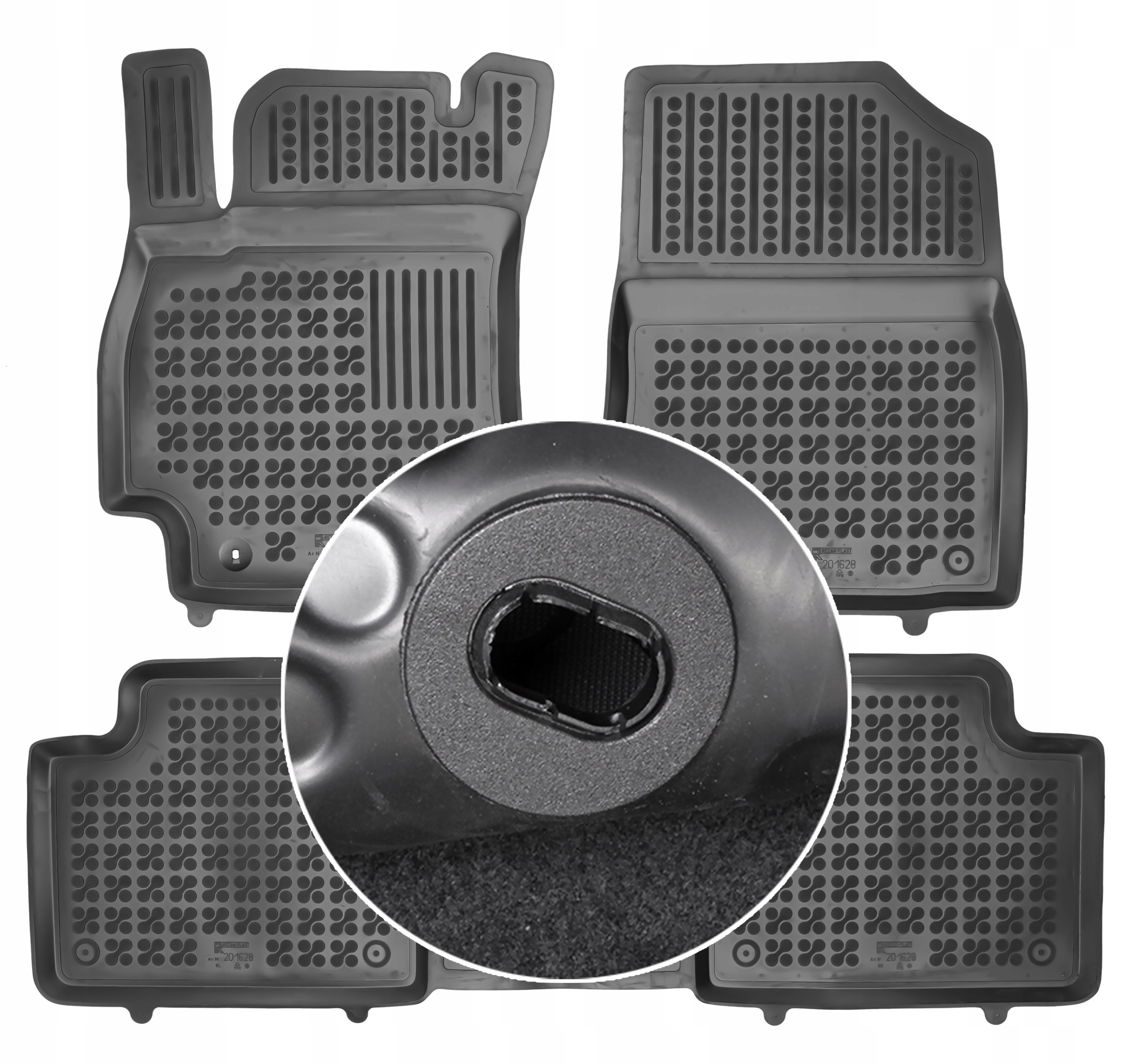 Hyundai Elantra VII Sedan 2020- Gumové rohože do auta Upevnenie