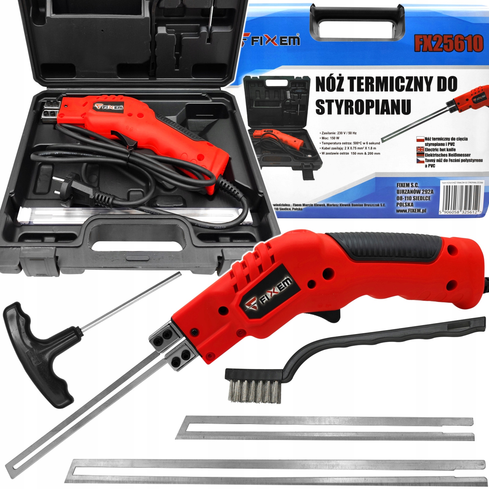 Nóż do materiałów izolacyjnych Fixem FX25610 • Opinie - Allegro