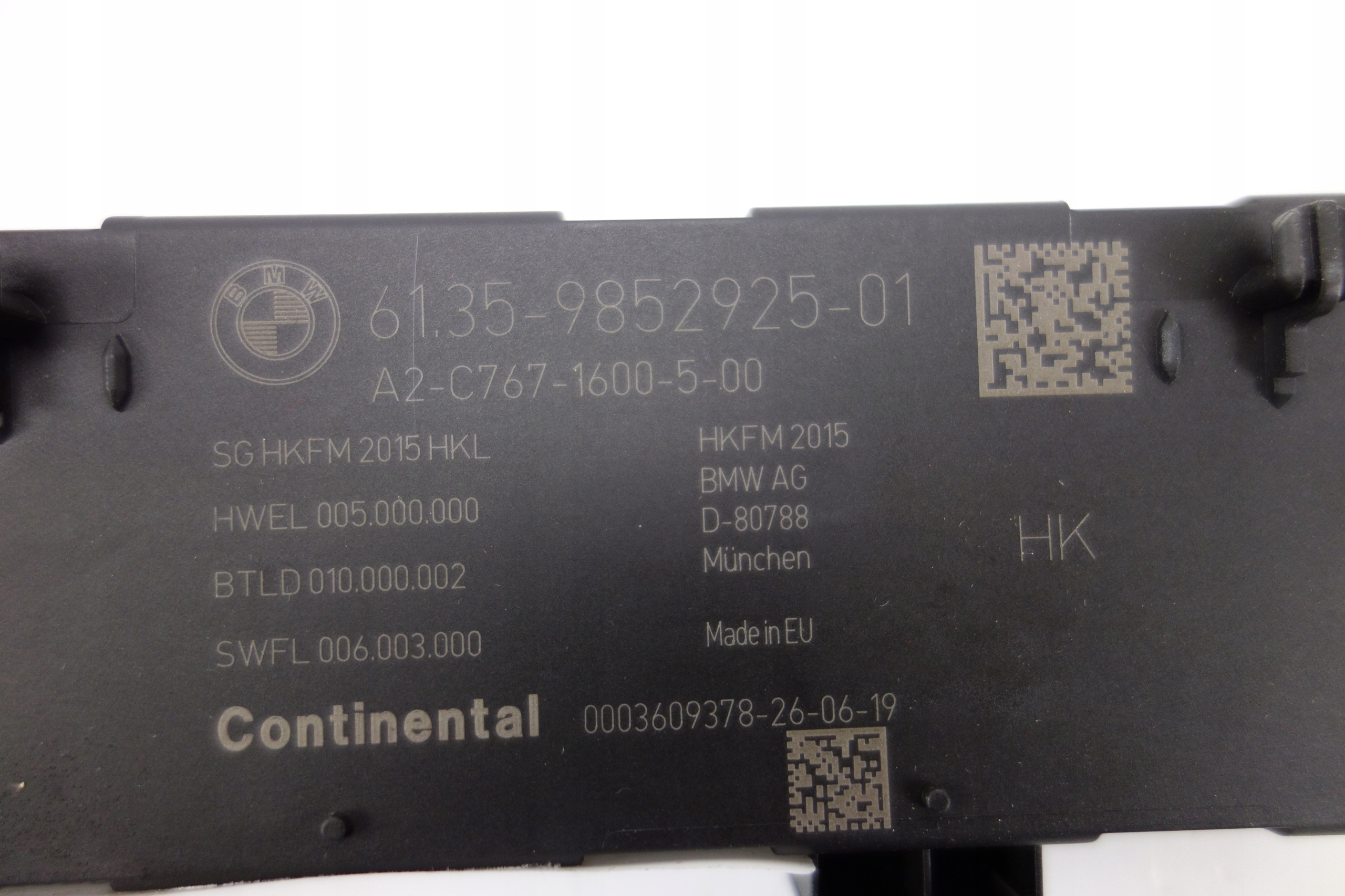 module control unit bonnet BMW G01 X3 9852925
