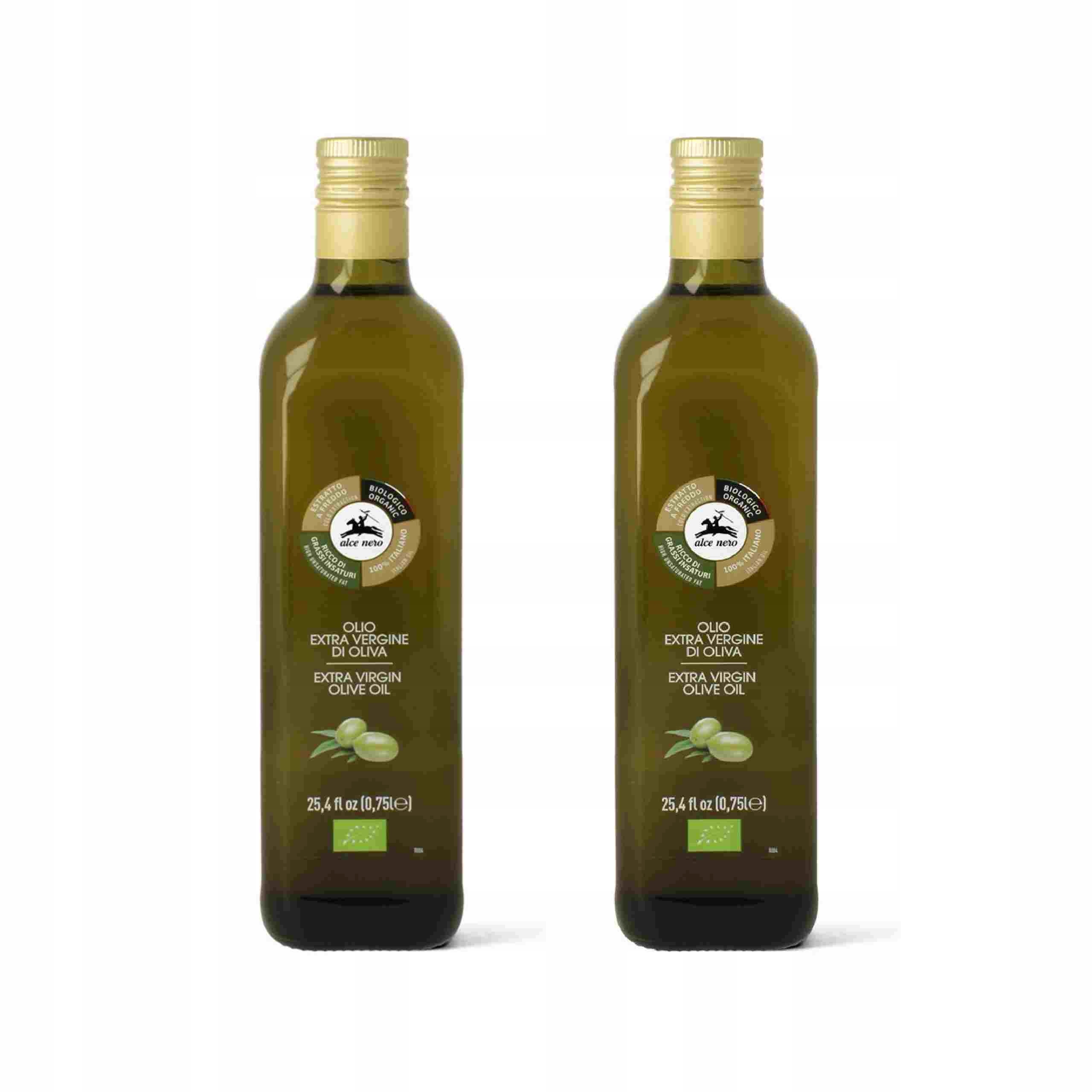 2x Oliwa Z Oliwek Extra Virgin Bio 750 ml Alce Nero