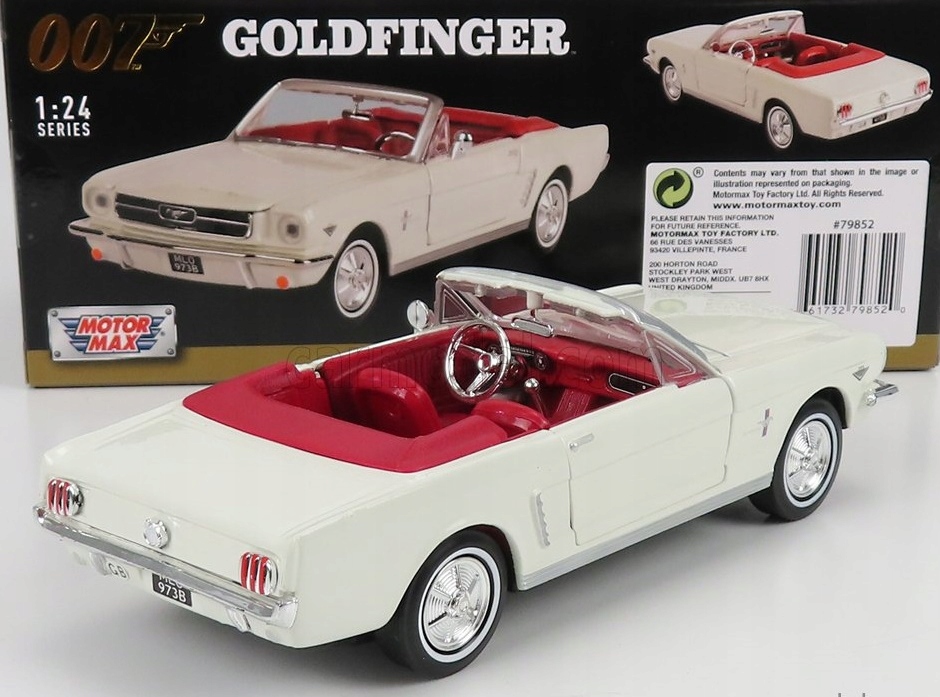 Mustang 1/2 1964 James Bond 1:24 Motormax 79852