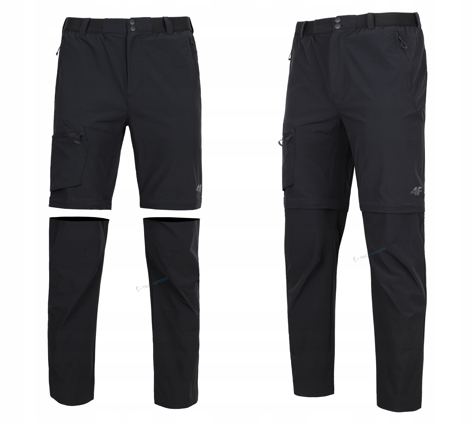 Spodnie Turystyczne 2W1 4F M792 r. XXL Z Odpinanymi Nogawkami 4 Way-stretch
