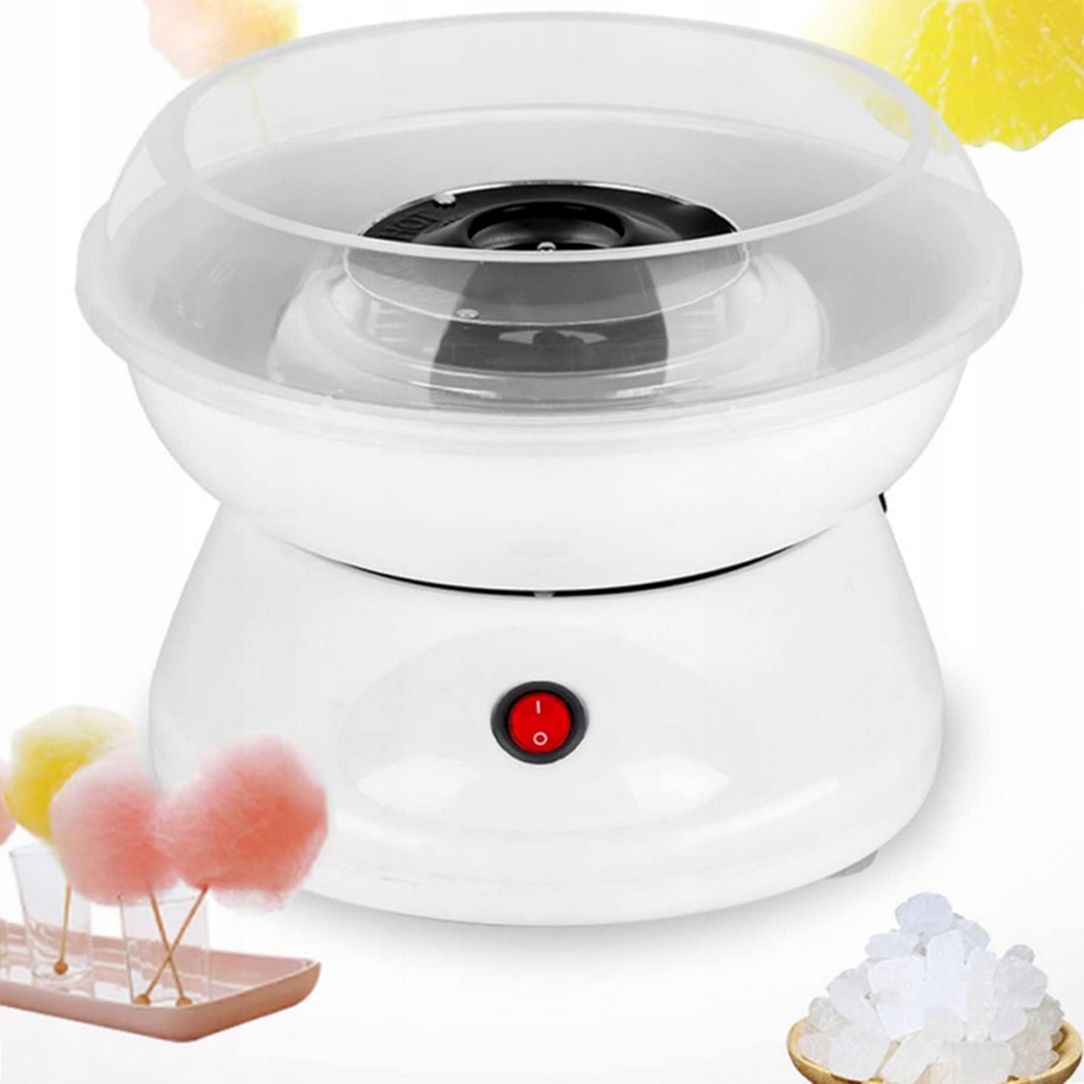 MASZYNKA URZĄDZENIE DO WATY CUKROWEJ DOMOWEJ MASZYNA DO PRODUKCJI +PATYCZKI Stan opakowania oryginalne
