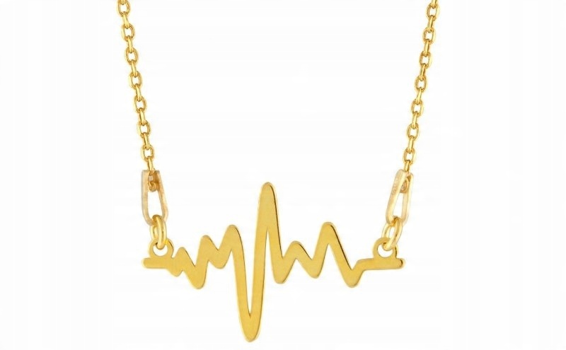 

Naszyjnik linia serca życia Ekg Celebrytka 50 cm