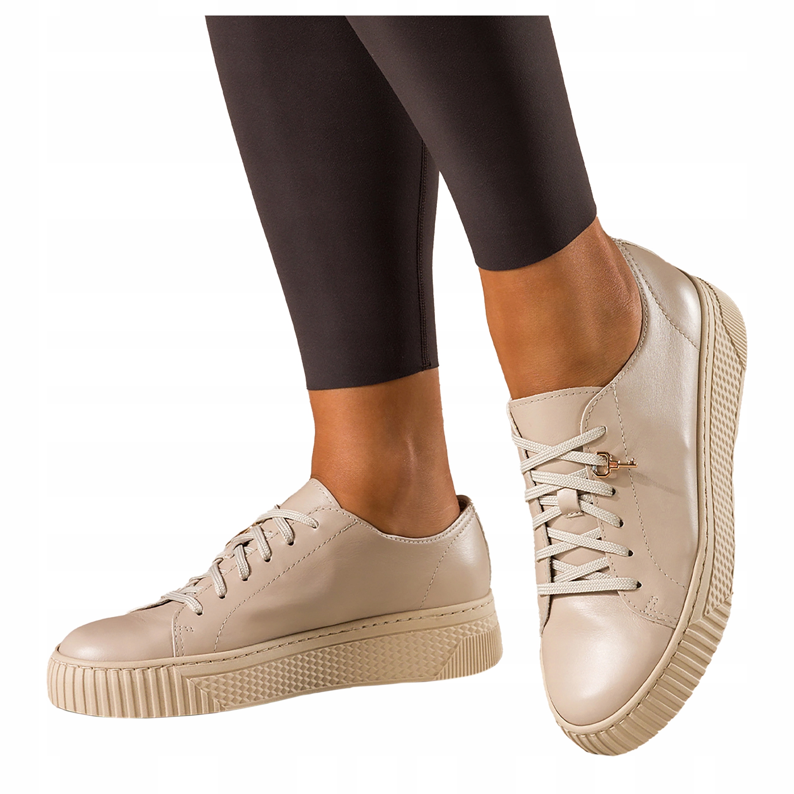 Dámské kožené tenisky Sportovní obuv Béžová Klasická Pohodlná velikost 40