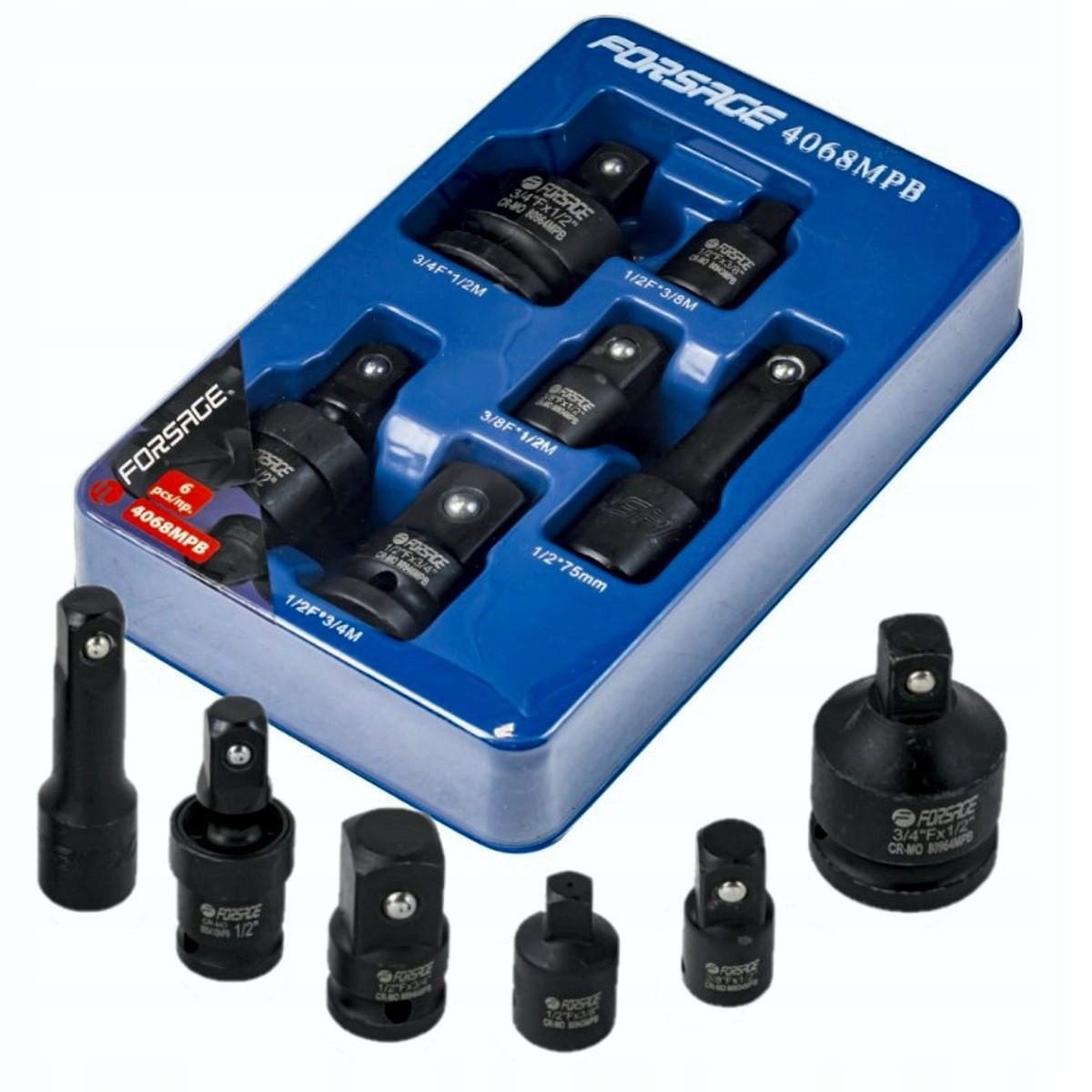 Redukcje udarowe do nasadek klucza 1/2 3/4 3/8