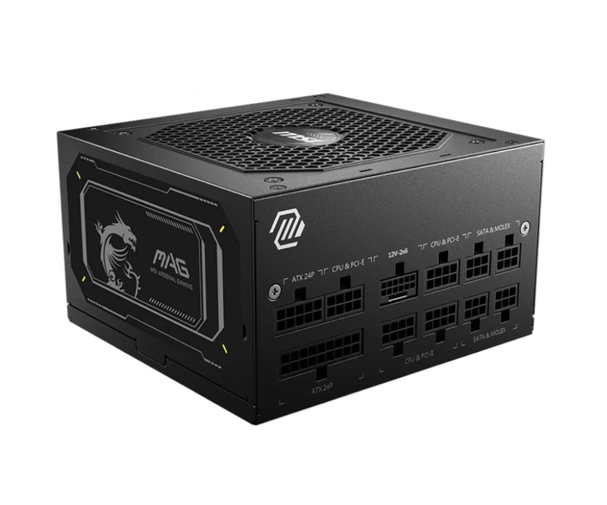 Zasilacz Pc Msi Mag A850GL PCIE5 II 850W Cybenetics Gold Atx 3.1 PCIe 5.1