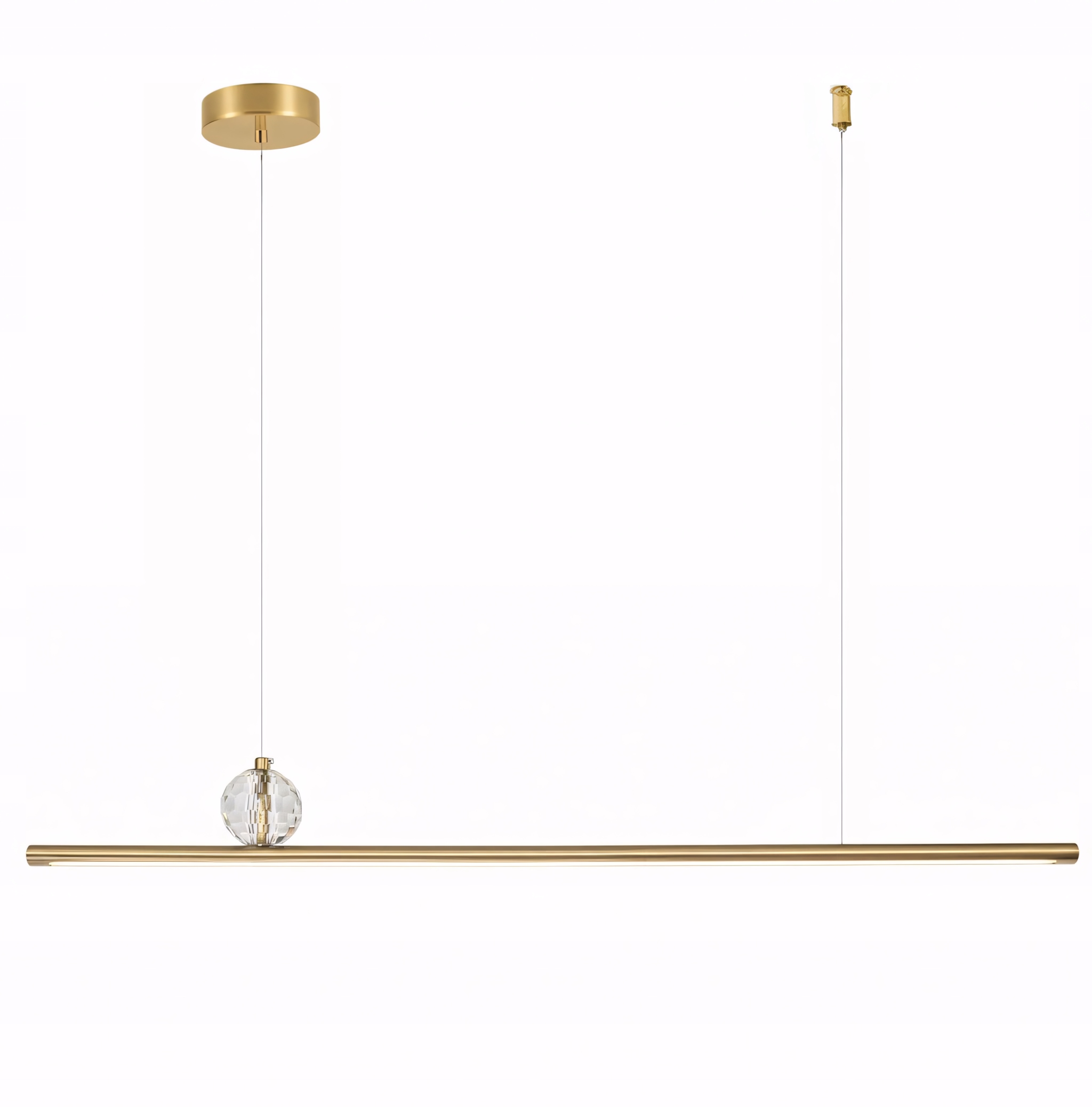 Toolight Lampa APP1778-CP Zlatá Broušená