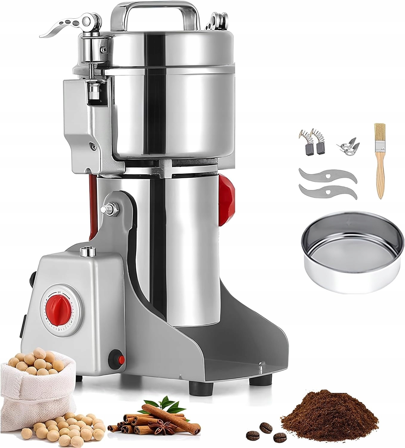 800 g Komerční mlýnek na koření Elektrický mlýnek na obilí Velký mlýnek na obilí