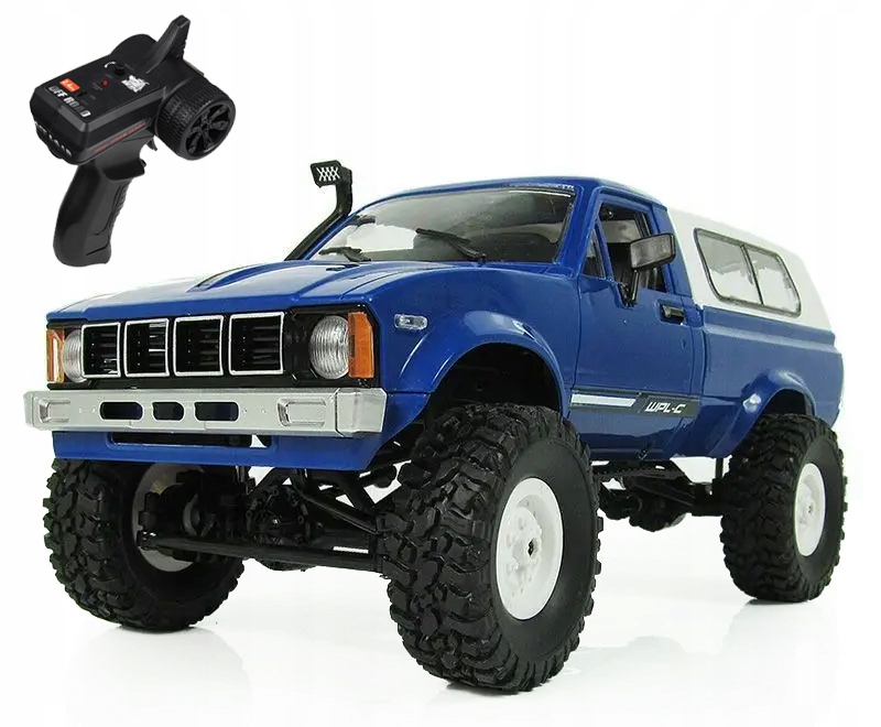 Samochód Zdalnie Sterowany Wpl C-24 4WD Terenowy Auto Rc Niebieski