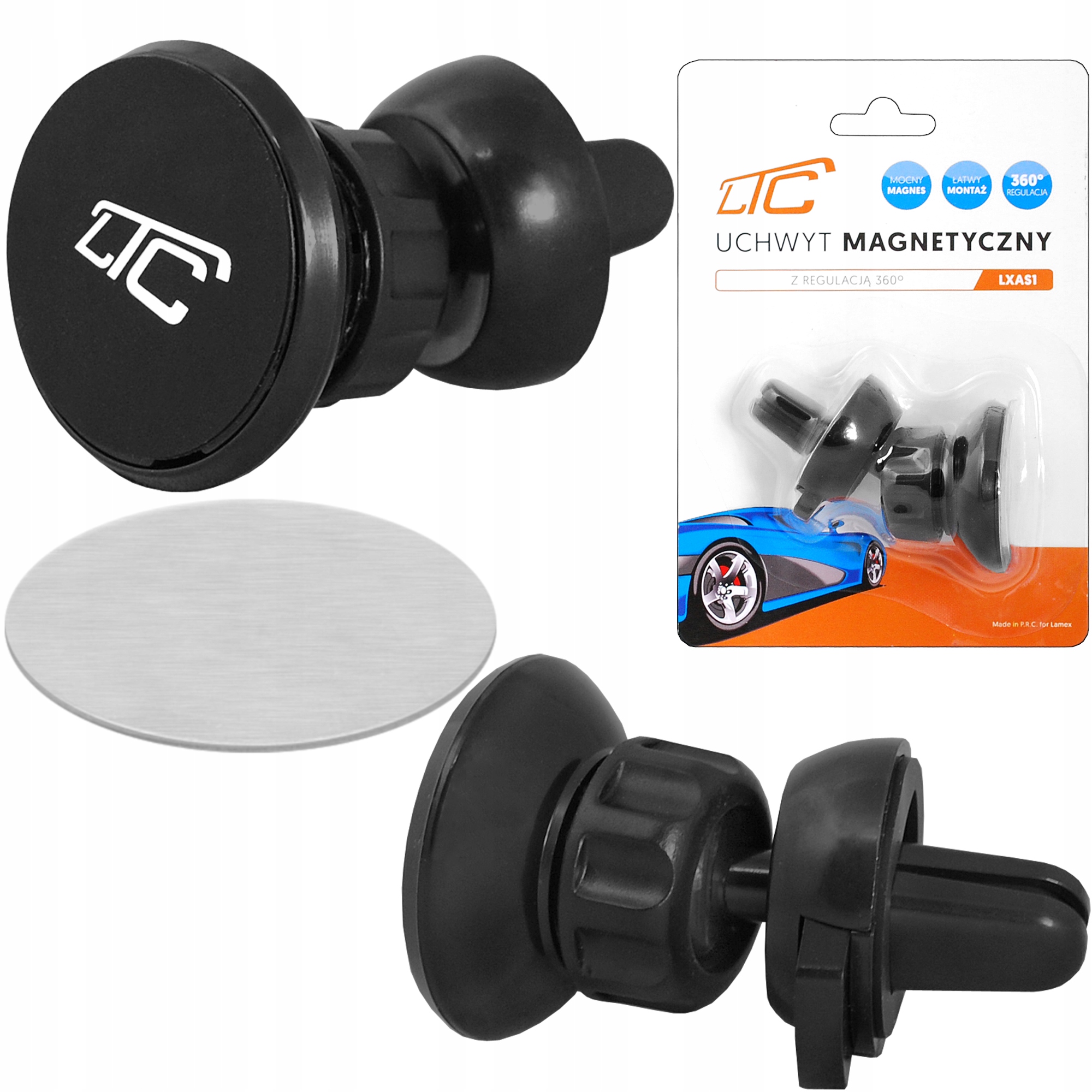 UCHWYT MAGNETYCZNY NA TELEFON DO KRATKI REGULOWANY Marka LTC