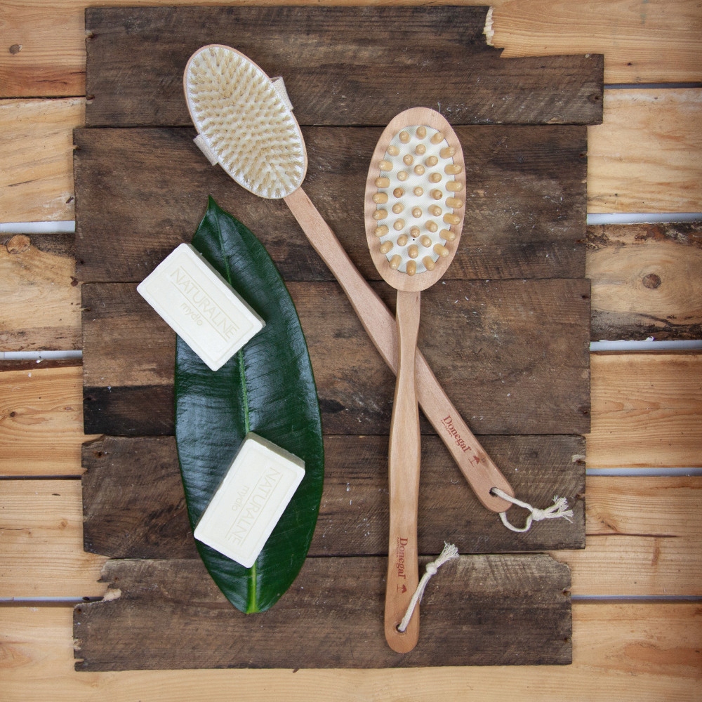 Szczotka do mycia i masażu Ciała z Rączką Na mokro i sucho Cellulit Donegal Marka Donegal