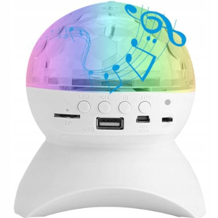 PROJEKTOR DYSKOTEKOWY KULA DISCO REFLEKTOR LED RGB EAN (GTIN) 5942128092374