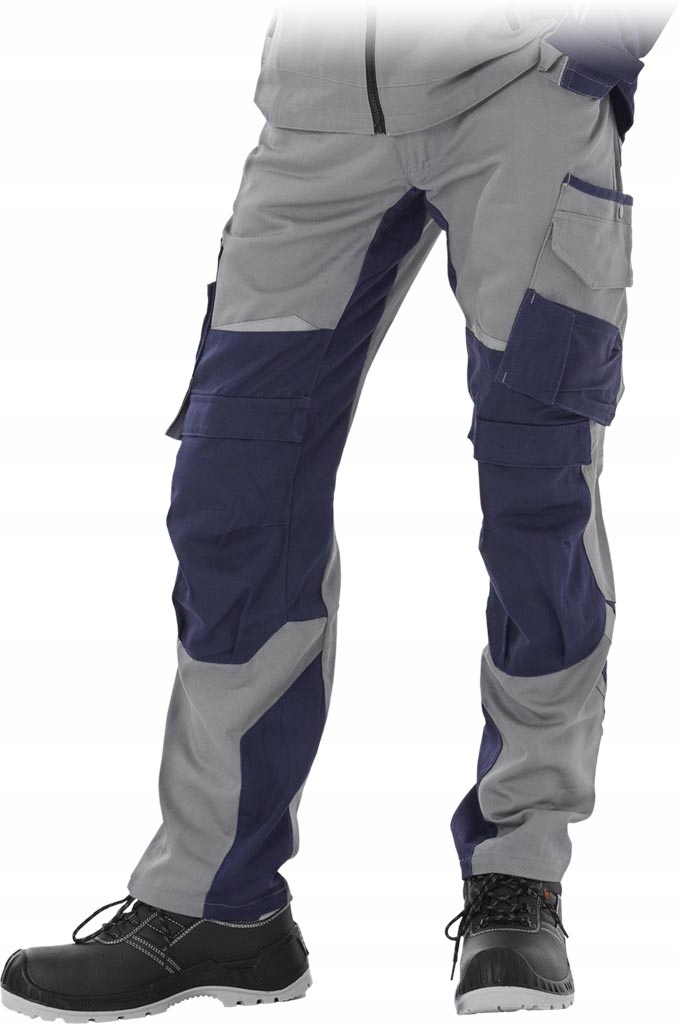 Spodnie robocze ochronne bawełna 100% kieszenie odblaski mocne Pond