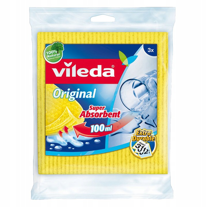 

Vileda Ścierka Ściereczka Pucerka Gąbkowa 3 szt