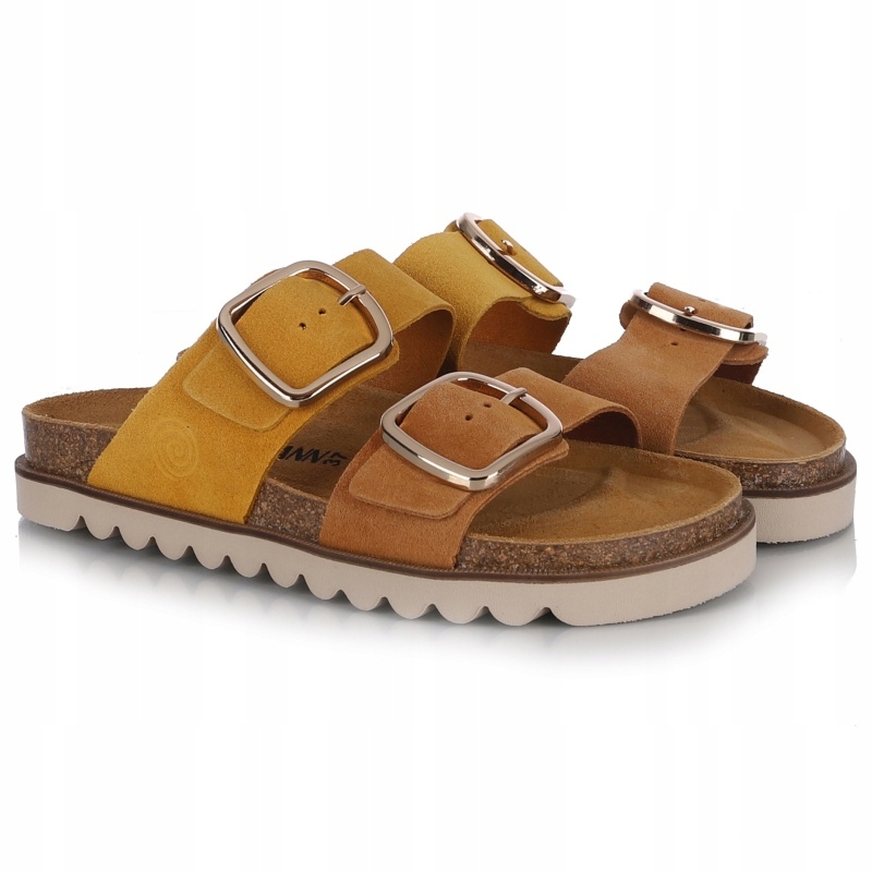 Nazouváky Dr Brinkmann 700683-06 Gelb žluté Kůže VEL.39