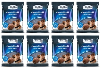 8x 400g Helcom Mak niebieski Karton