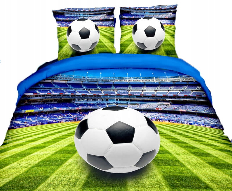 Pościel 3D Piłka Nożna Boisko 160x200 3 części