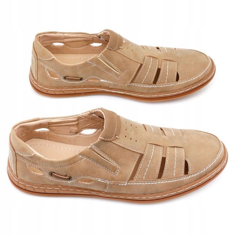 

Półbuty męskie oddychające buty sandały beżowe