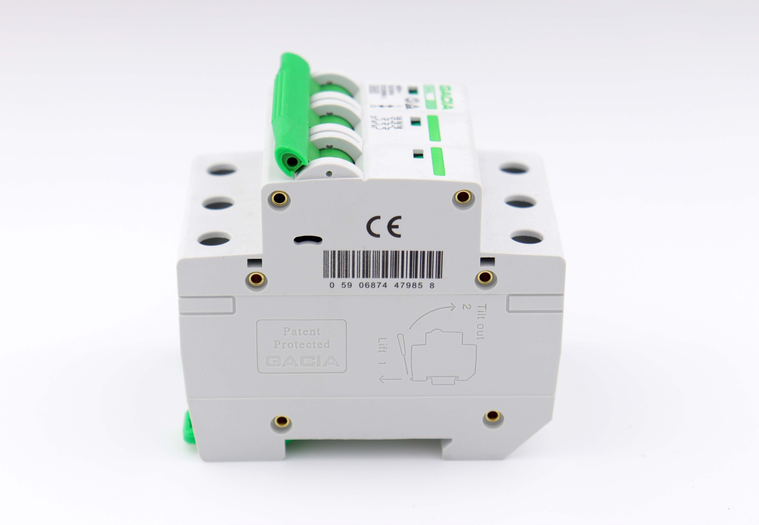 WYŁĄCZNIK NADPRĄDOWY BEZPIECZNIK B40 40A 3P 6kA 3 FAZY GACIA Marka Gacia