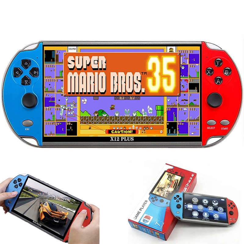 Přenosná Konzole Pro Hry Retro Mnoho 7.1" Her Retro Hry Mari X12 plus