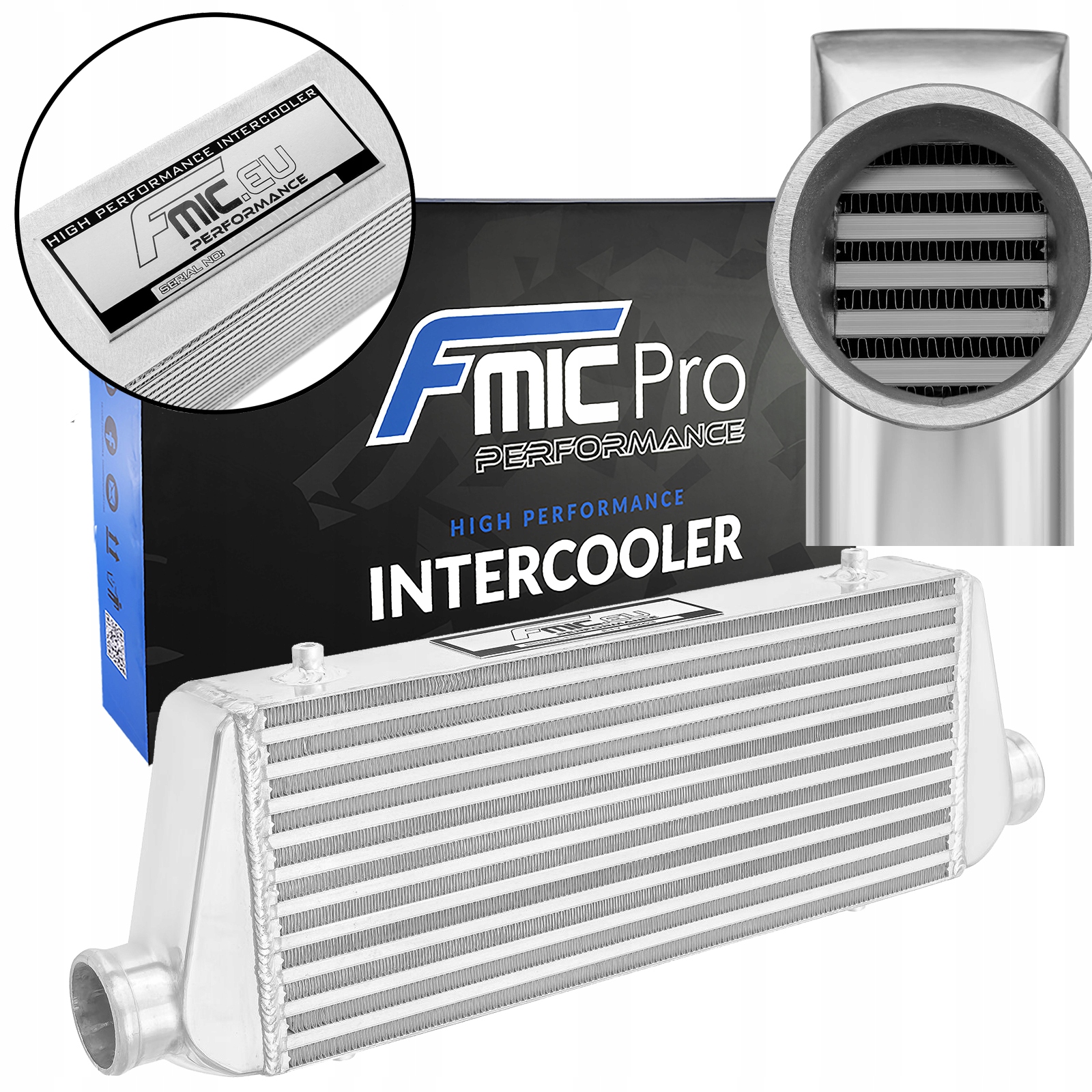 Výkonný intercooler Fmic Eu 450x180x65 mm Tuningový chladič vzduchu Turbo