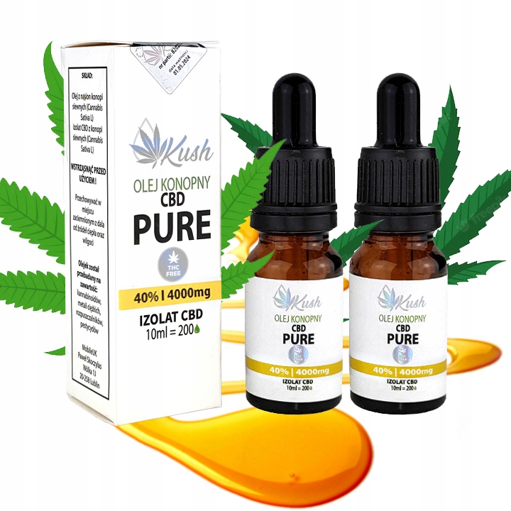 

Olejek Konopny Kush Cbd Pure 40% 8000 mg 2x 10ml