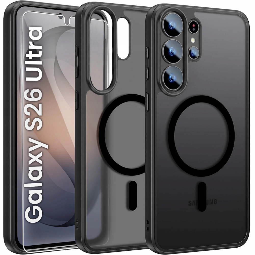 Matowe Etui Do Galaxy S26 Ultra Do Magsafe Matt Case Magnetyczne Szkło 9H