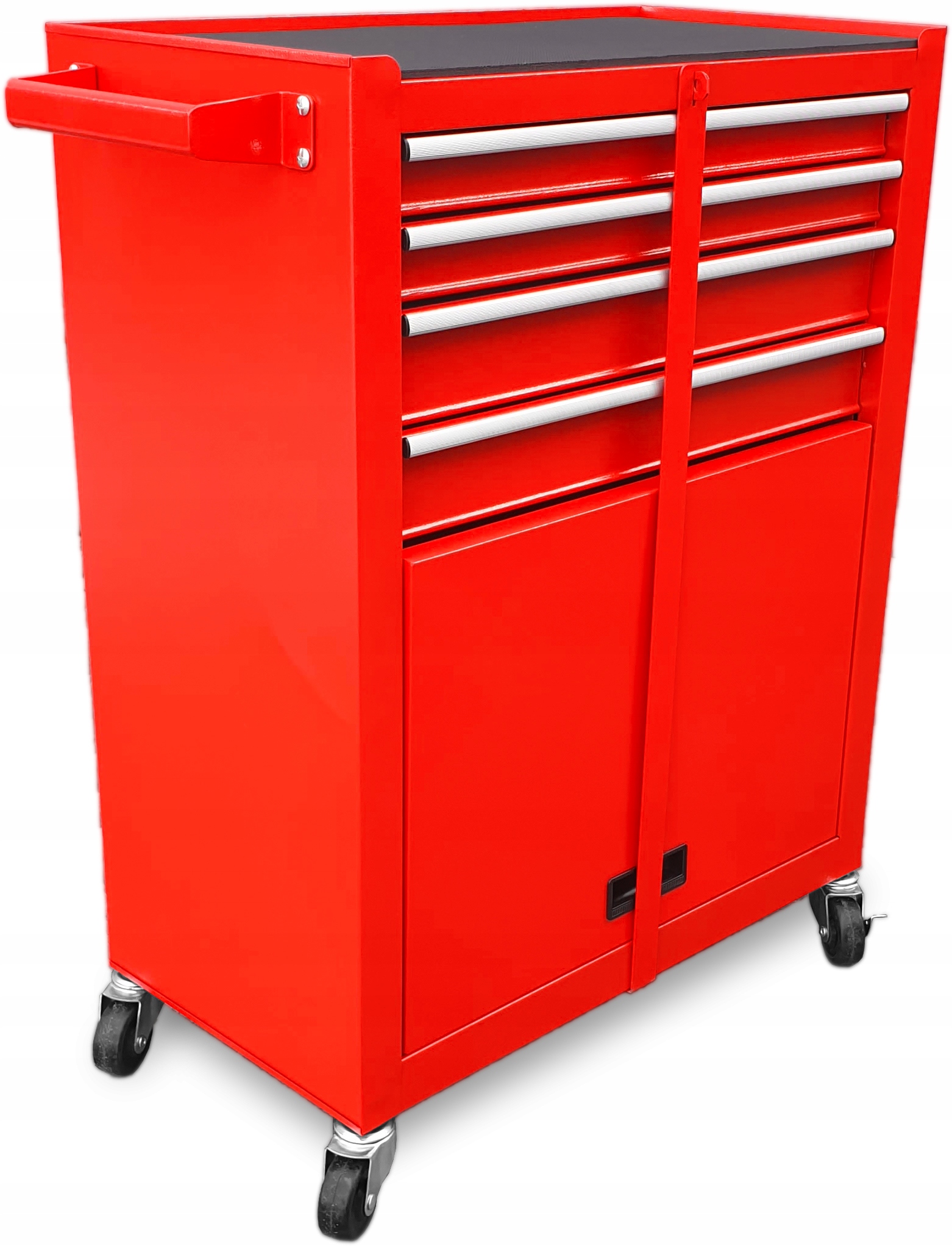 Szafka warsztatowa wózek narzędziowy 4 szuflady PODWYŻSZANY czerwony Marka bez marki