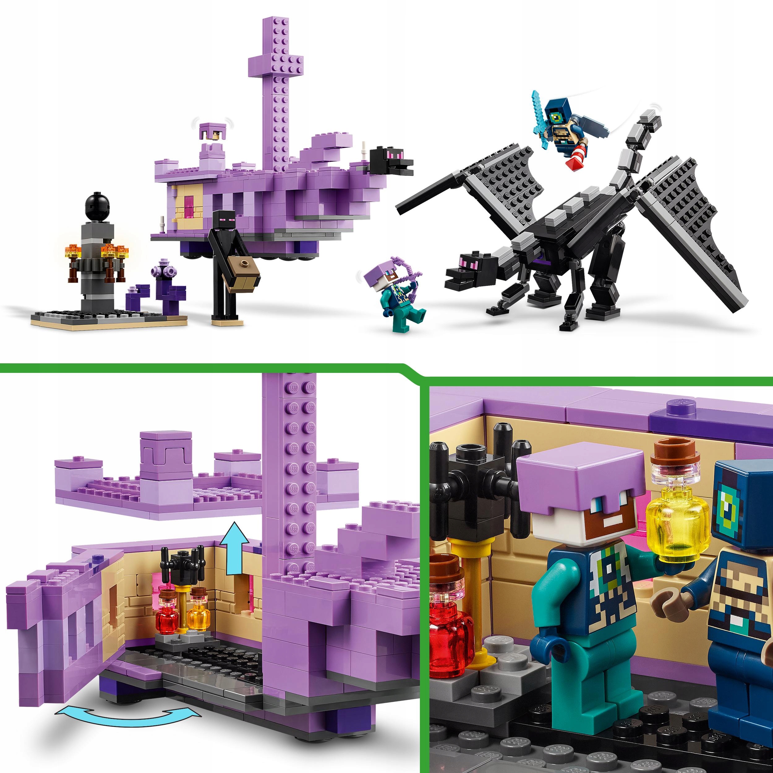 LEGO MINECRAFT Smok Kresu i statek Kresu 21264 Marka LEGO
