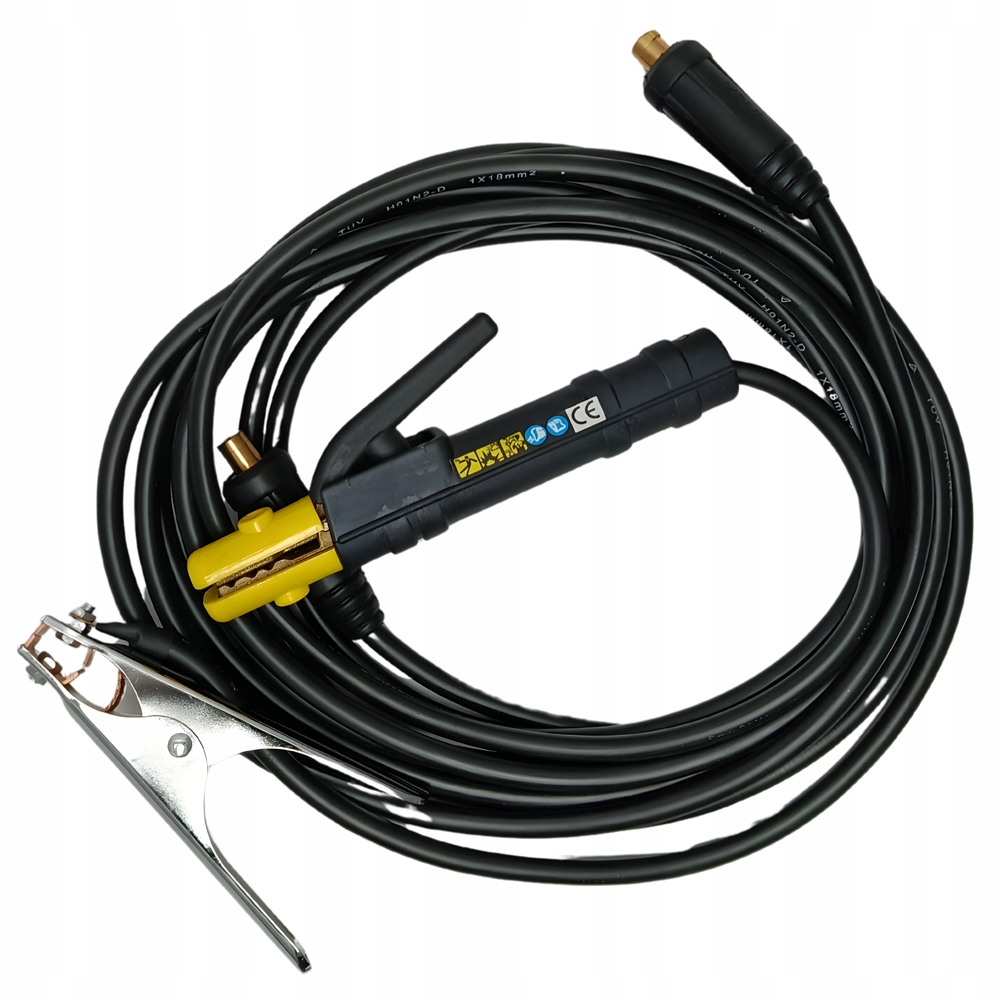 Zestaw uchwytów spawalniczych Mma komplet 300A uchwyt masowy elektrodowy Dw