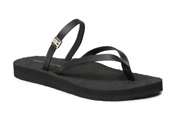 Tommy Hilfiger Dámské Černé Zasouvací Žabky S Logem 41 3P8G4* Tna