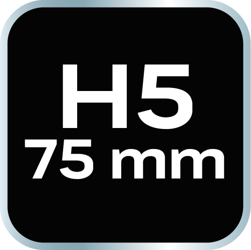 Końcówka HEX 5 x 75 mm, S2 x 2 szt. Kod producenta 10-980