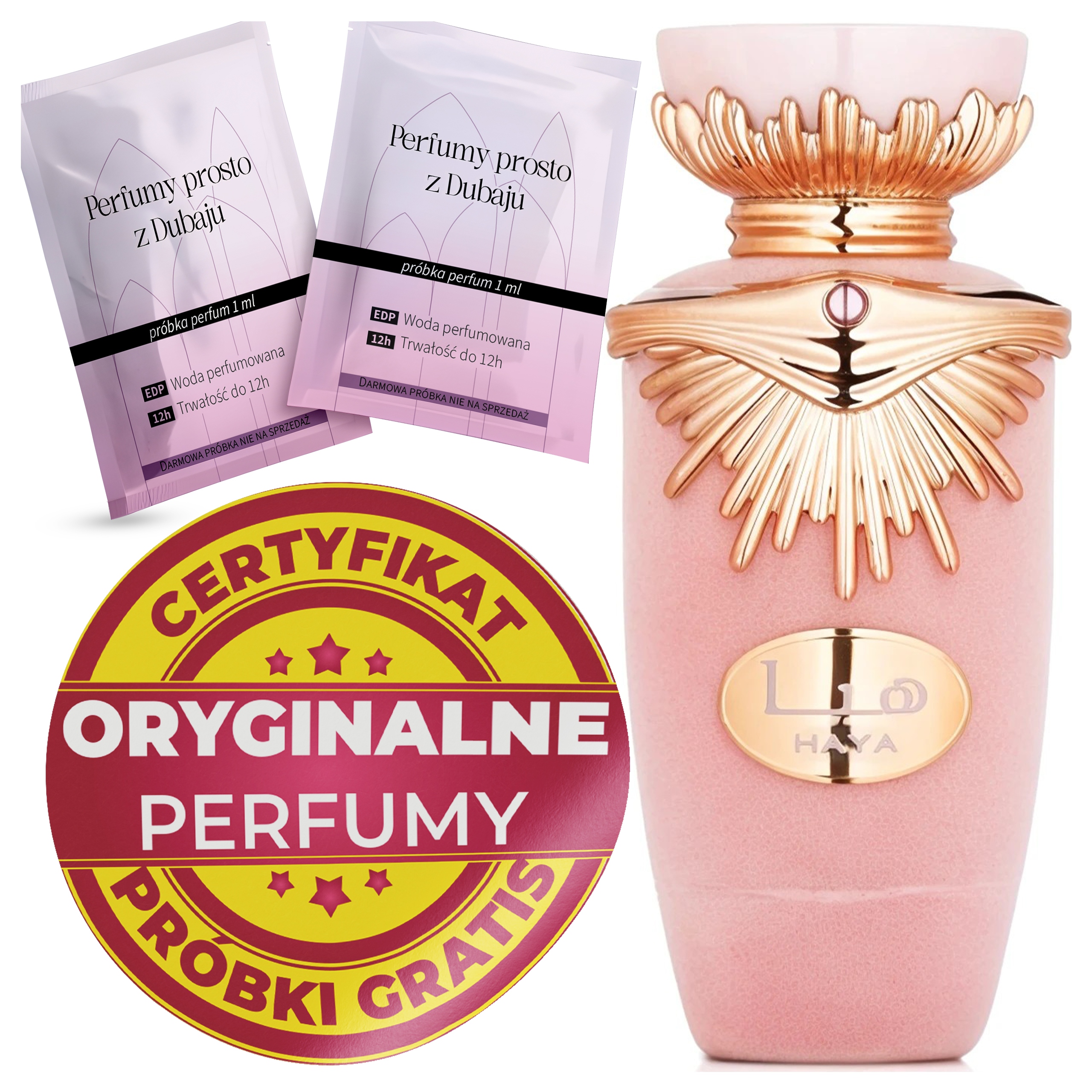 Perfumy Arabskie Damskie Lattafa Haya Oryginalne Zjawiskowe Próbki