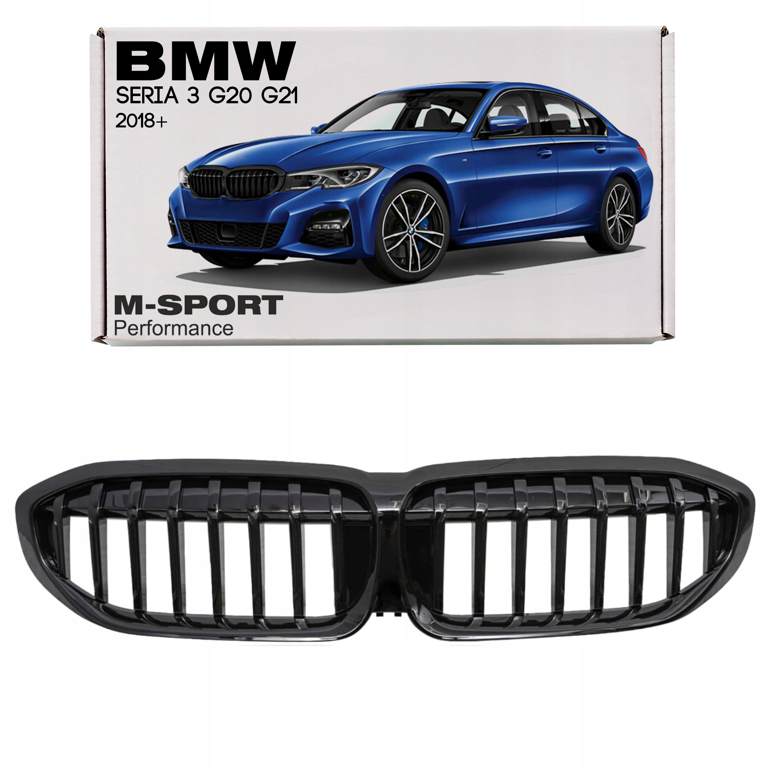 Bmw Řada 3 G20 G21 18+ Gril Ledviny M Balíček Atrapa Bez Kamery 51138072085