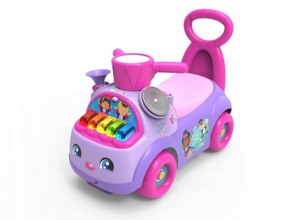 Jeździk Fisher Price Muzyczna Parada Fioletowy