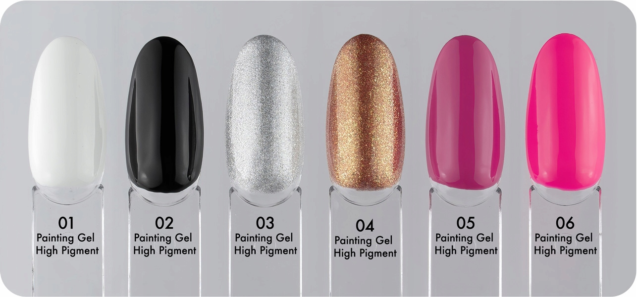 EXCELLENT PAINTING GEL MOCNO NAPIGMENTOWANY ŻEL DO ZDOBIEŃ 01 BIAŁY 5 ml Marka Excellent PRO