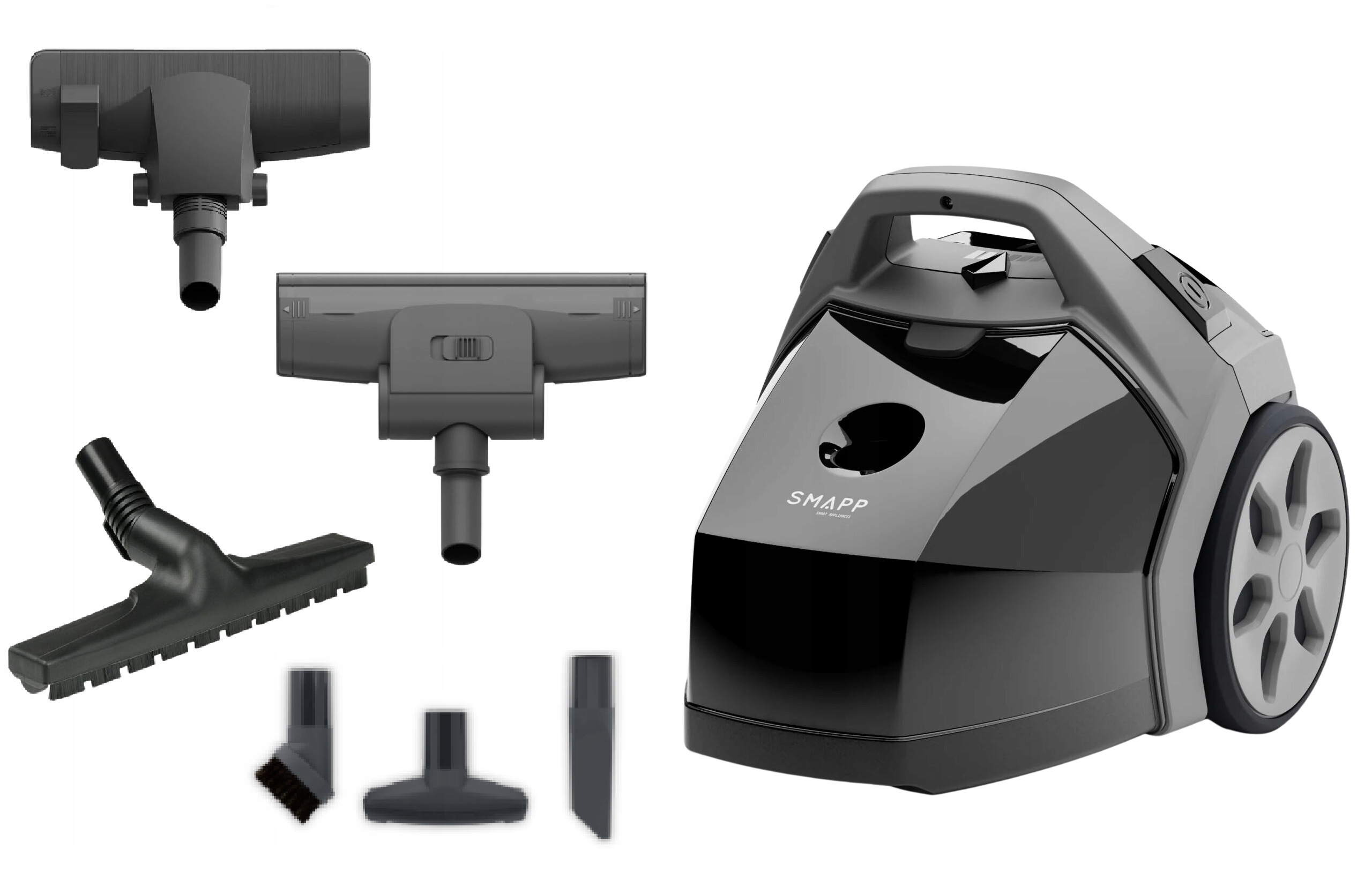 Polski odkurzacz Zelmotor Smapp szczotka panele/parkiet turboszczotka 900W