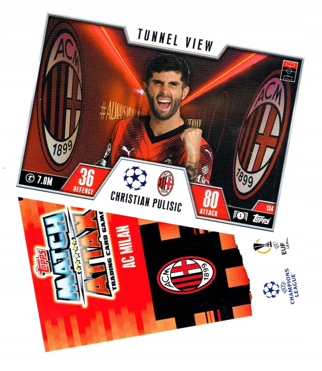 Topps Match Attax 23/24 Extra Karta Tunnel View 134 Pulisic