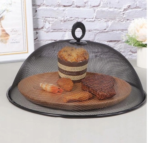 MOSKITIERA NA JEDZENIE OSŁONA NA ŻYWNOŚĆ OWOCE GIRLLA SIATKI OCHRONNE METAL Kolor czarny