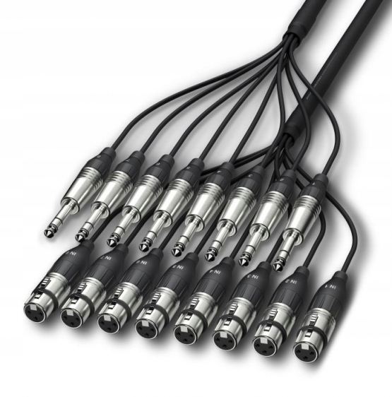Alva Kabel 8 x XLRf 8 x Trs 5m
