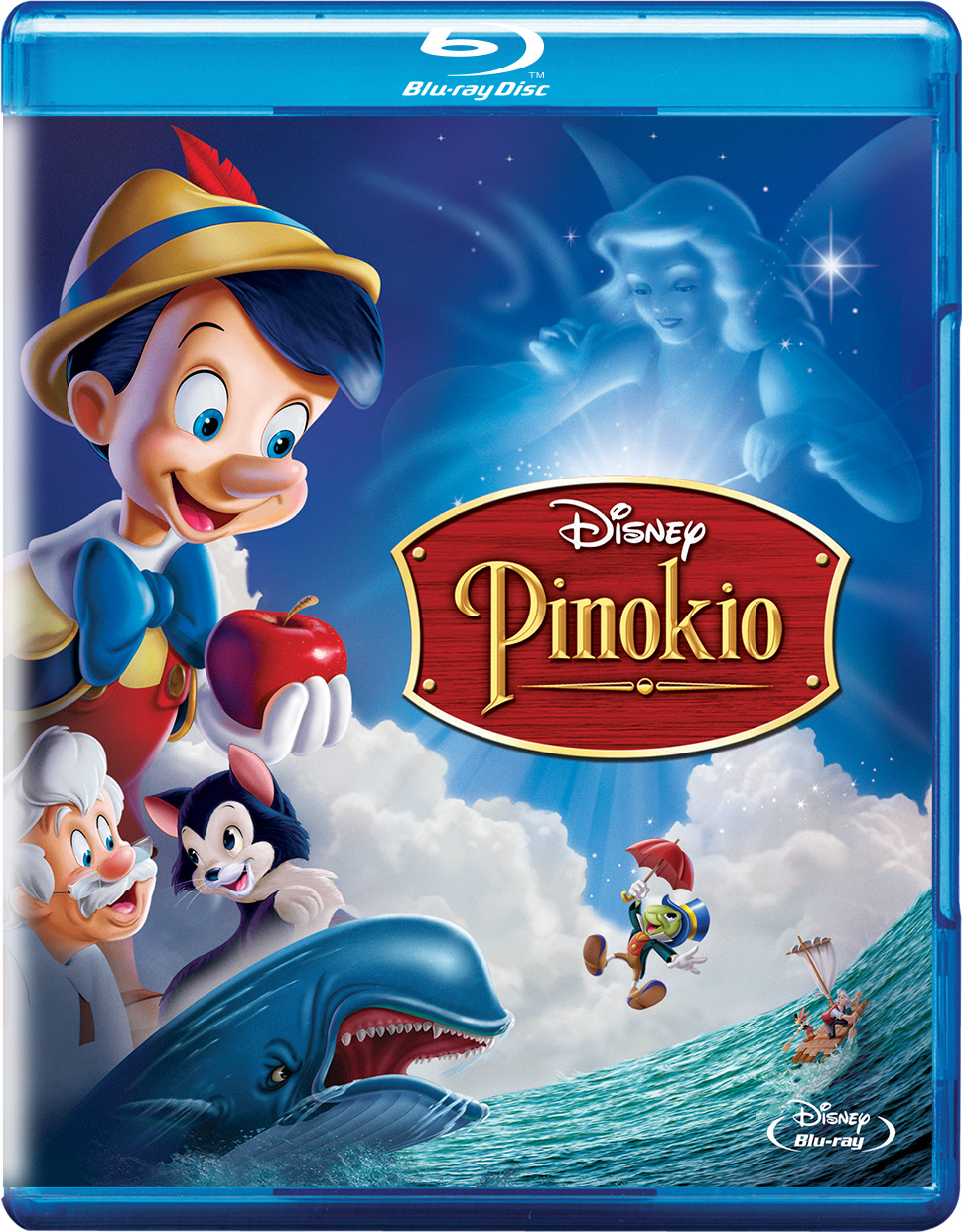 Blu-ray Ben Sharpsteen Hamilton Luske Pinokio (bd) Kolekcja Disney Czarne