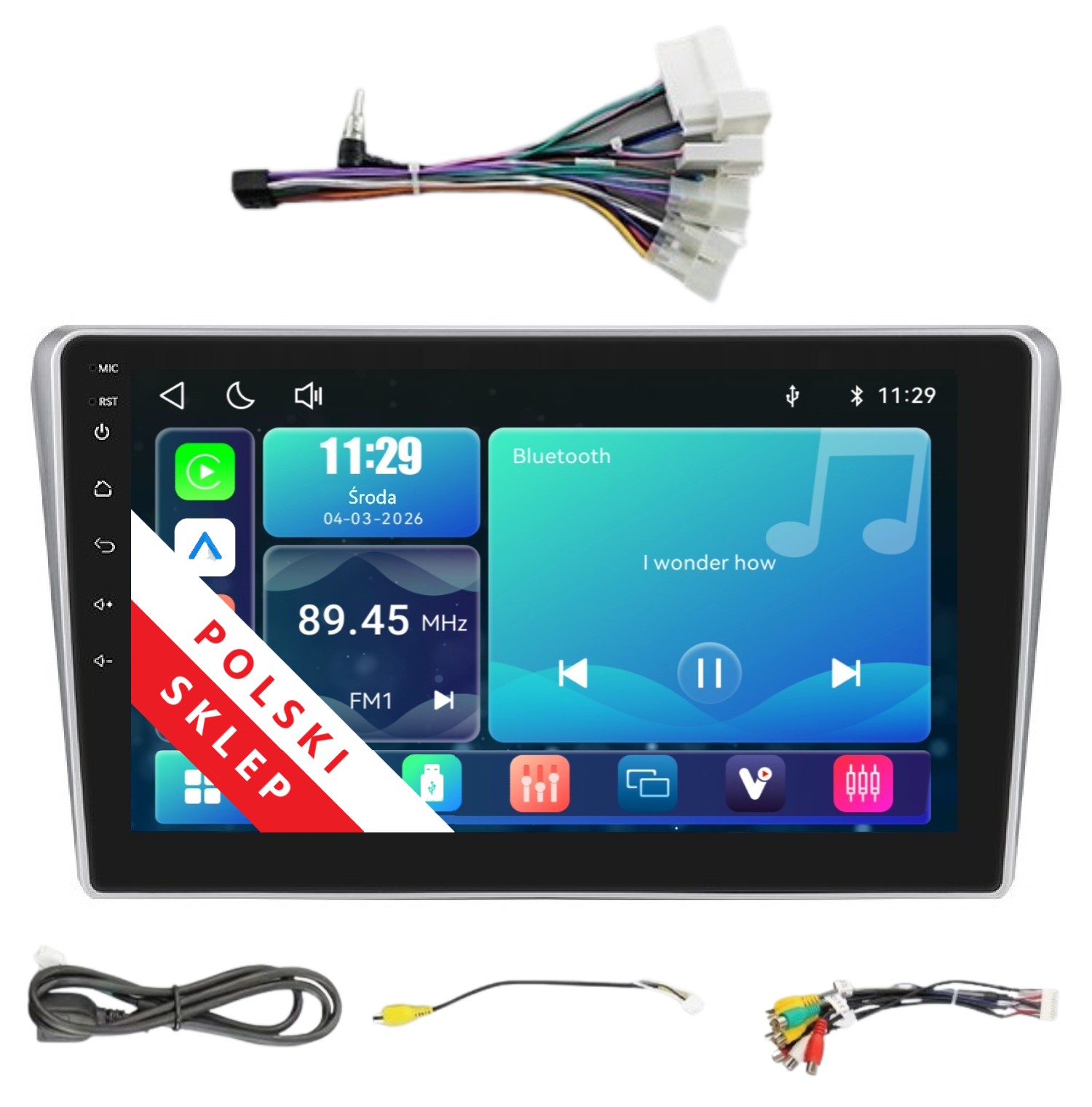 Navigácia Rádio 2DIN Linux Toyota Avensis T25 Apple Carplay Android Auto