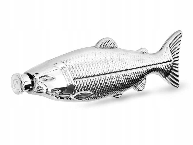 Nierdzewna piersiówka Delphin BOOST, 140ml