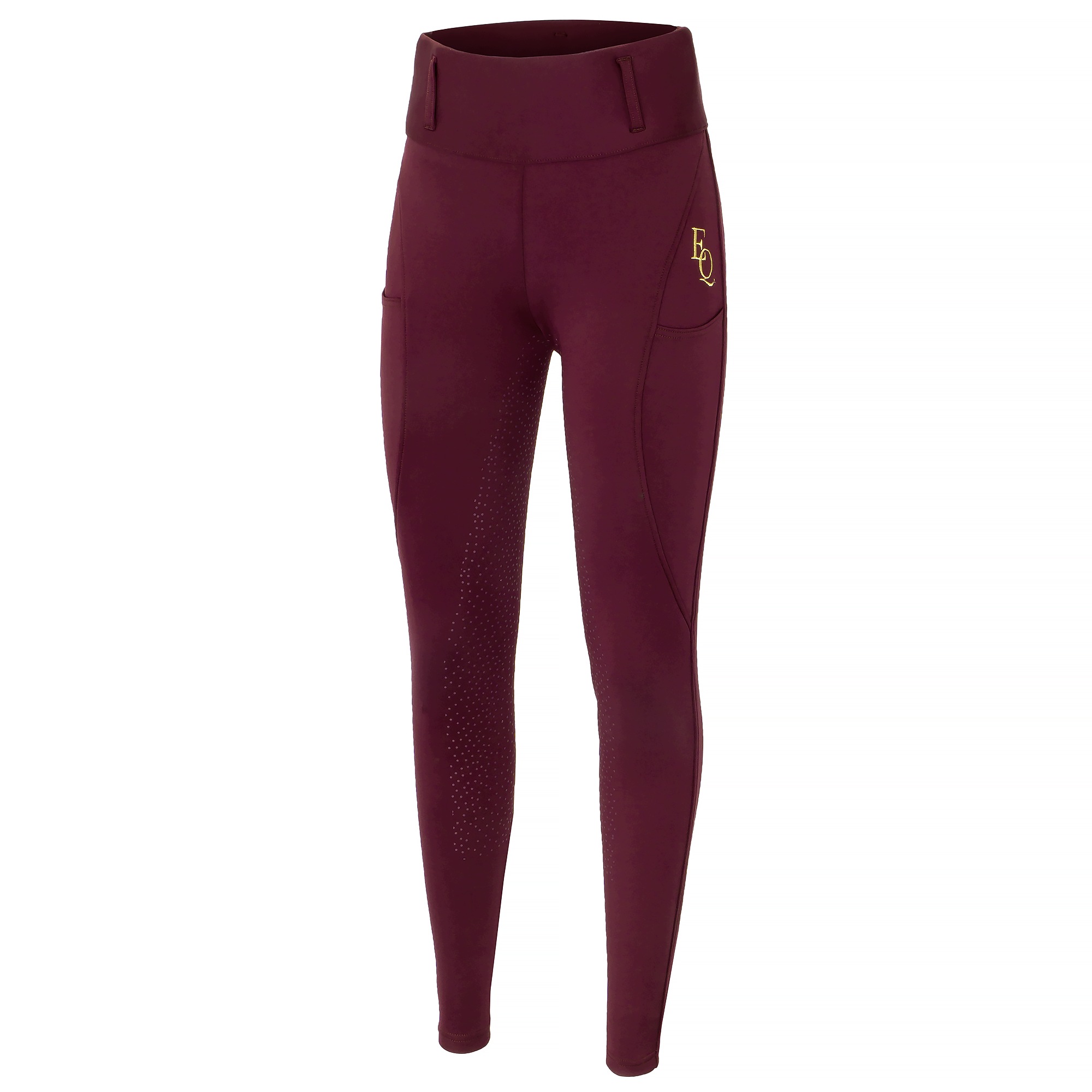 Legginsy jeździeckie Equestrian Queen Southampton 26AW damskie bordowe 36