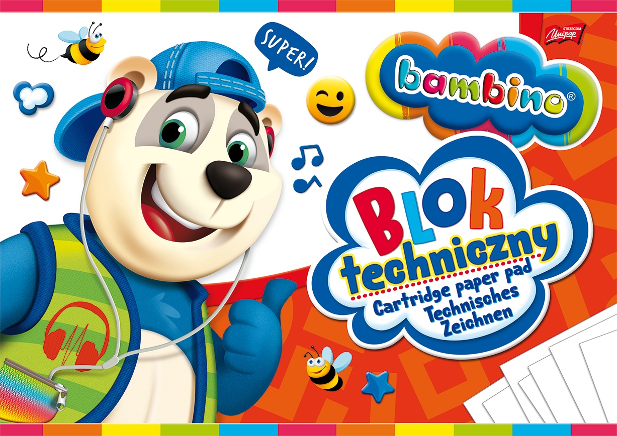Blok techniczny A4 Bambino