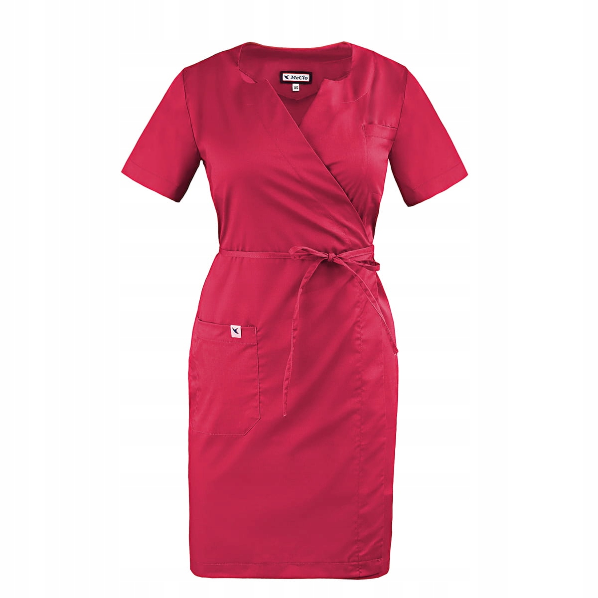 Sukienka medyczna fartuch Lena Meclo malina XL