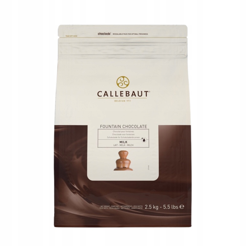 Callebaut Czekolada do fontanny mleczna, 2,5 kg