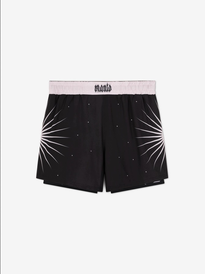 Manto Spodenki Mma Grappling Sporty Walki Dwuwarstwowe 2w1 amor fati M