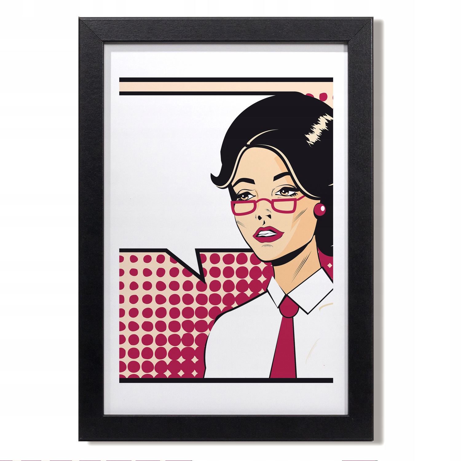 Foto obraz s rámem Mdf Žena styl pop art 20x30